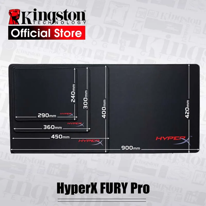 Коврик для игровой мыши HyperX FURY S Pro имеет простроченную гладкую и равномерную поверхность