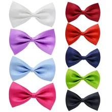 Классический Детский галстук-бабочка для мальчиков детские, для малышей с бантом и галстуком-бабочкой; модные вечерние Свадебные однотонные Карамельный цвет шейный галстук восемь цветов