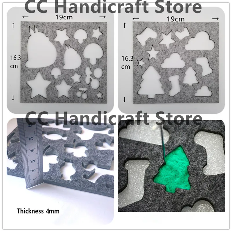 Ручной работы Войлок ремесленный шаблон инструмент DIY декоративные куклы одежда игрушки шерсть валяния шаблон плесень ремесла фетровые животные брелок