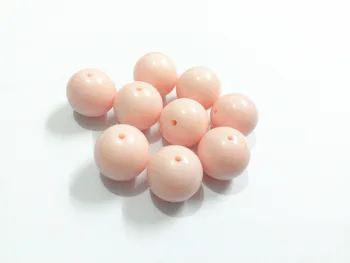 

20mm 105pcs/lot Acrylic Solid Mint Pink /lightest Pink Chunky Gumball Bubblegum Acrylic Solid Beads For Kids jewelry