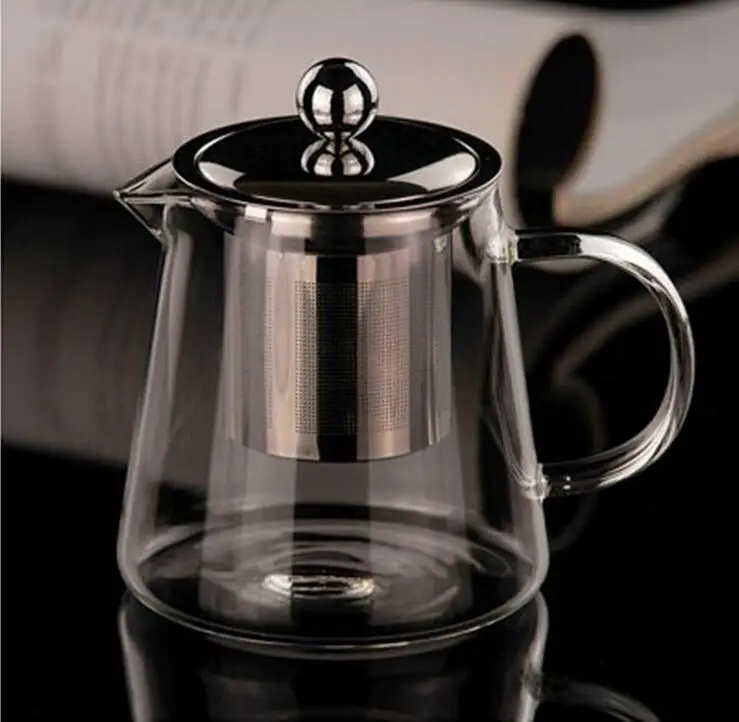 

2016 HOT Chinese Teapot Handmade Glass Tea Pot With Stainless Steel Filter Heat Resistant TeaPots Infuser Kettle Drinkware