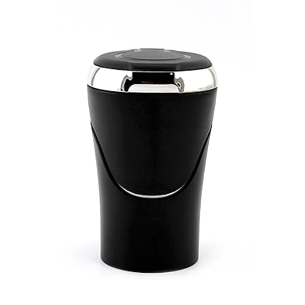 New Portable LED Light Ash Tray Auto Home Ashtray Cylinder Shaped Car