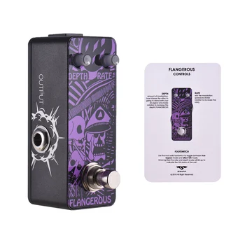 

SWIFF DP02 FLANGEROUS Guitar Effect Pedal Digital Flanger Guitar Pedal True Bypass Metal Shell Guitar Parts & Accessories