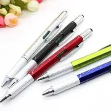 Multi - Purpose screwdriver dismountable hand tool Ball Pen MultiPurpose Cute creative stationery With Touch Screen Ruler Level