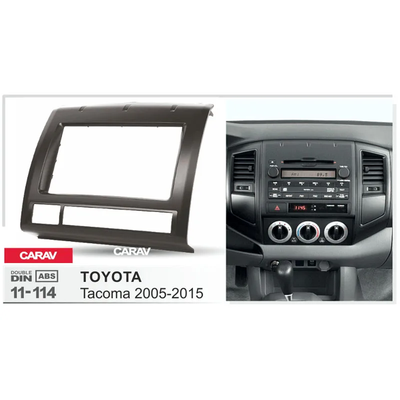 Doble Din Radio Fascia for TOYOTA Stereo Audio Panel Mount