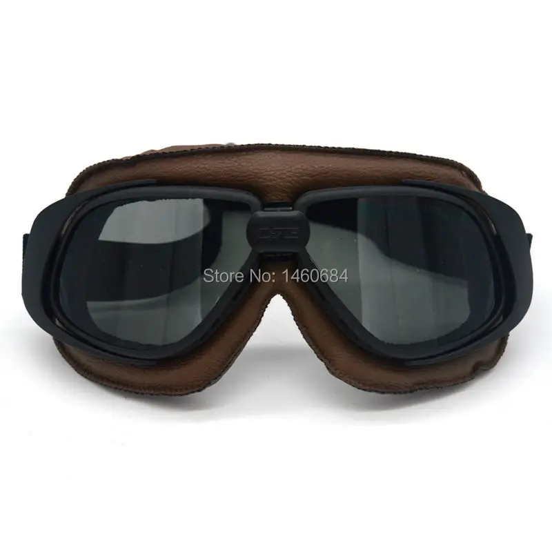 Evomosa, коричневые кожаные очки, очки для второй мировой войны, Raf, винтажные, пилот, для мотоцикла Harley, на заказ, байкер, Круизер, шлем, кафе, гонщик, ATV