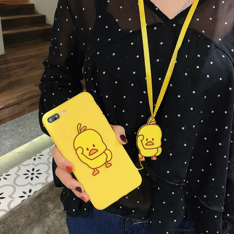 

Adorable Case for iPhone X XS Max XR Back Cover Fuda Yellow Duck for iphone 5 5S 6 6S 6 Plus 6S Plus 7 Plus 8 Plus