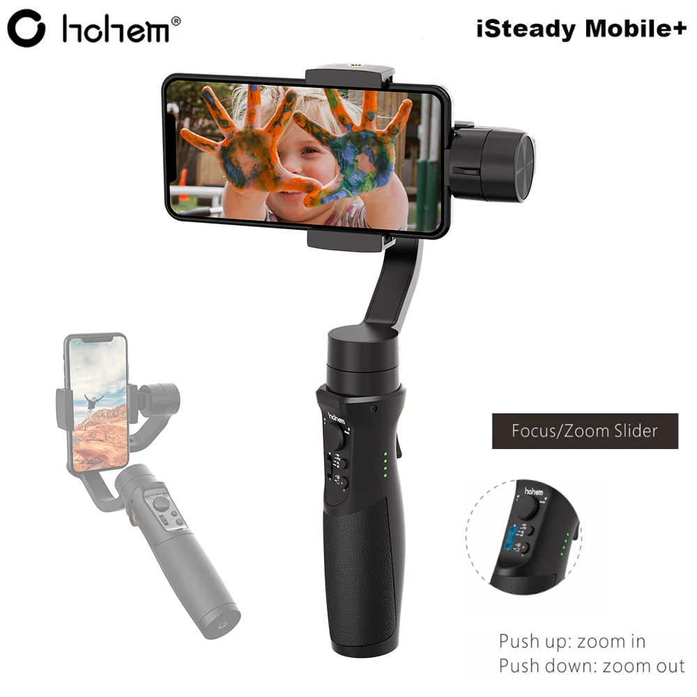  Hohem iSteady Mobile Plus 3-Axis Handheld Smartphone Gimbal Stabilizer for iPhone 11 XS X 8P 8 Sams