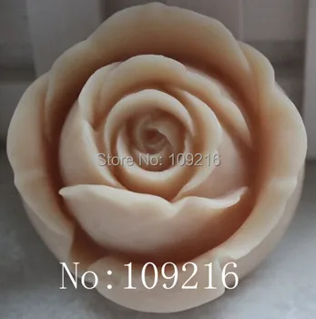 

wholesale!!!1pcs 6.4x3.8cm Single Rose(ZX819) Silicone Handmade Soap Mold Crafts DIY Mould