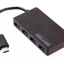 50 шт. DHL USB 3,1 type-C штекер 3,0 USB несколько 4 порта концентратор зарядное устройство адаптер для ПК ноутбук планшет для Apple Macbook