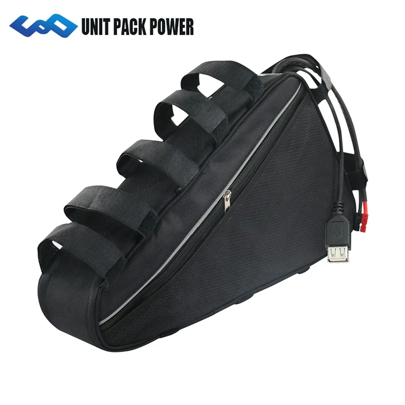 Sale UPP 52V 20AH 1000W Electric Bike Battery 52V 20AH Ebike Triangle Battery with Free Bag 30A BMS 54.6V 4A Fast Charger 1