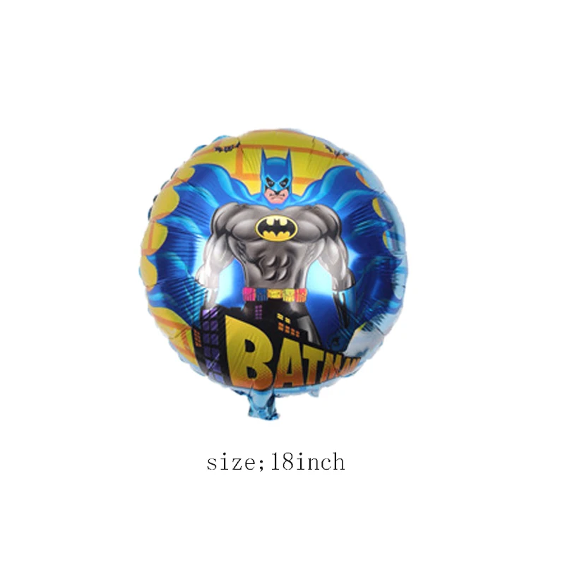 Лидер продаж; 1 шт.; воздушный шар с гелием из фольги с изображением Супермена, Бэтмена; украшение для дня рождения и вечеринки; украшение для одной вечеринки; Globos MIDU