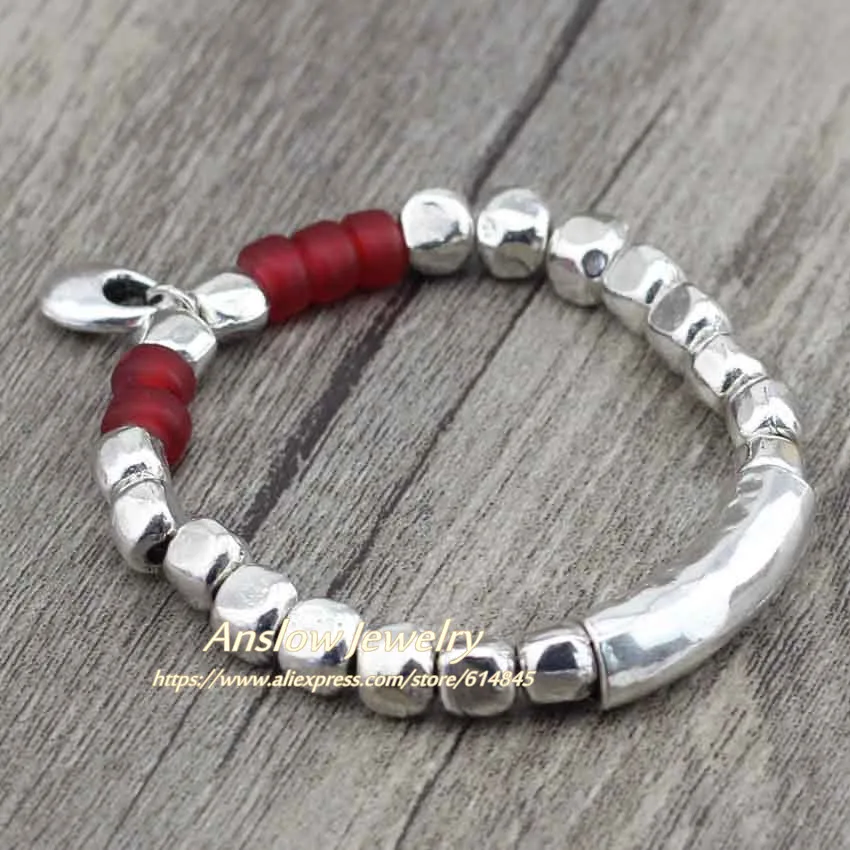 Винтажный бисер серебряного цвета Anslow браслеты и для самостоятельного