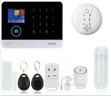 SAFEARMED G6 wireless zones app control GSM alarm system with touch screen TFT color display home alarm system PIR Motion Senson 120 wireless zones colorful display touch keypad gsm remote control alarm host panel for home security system