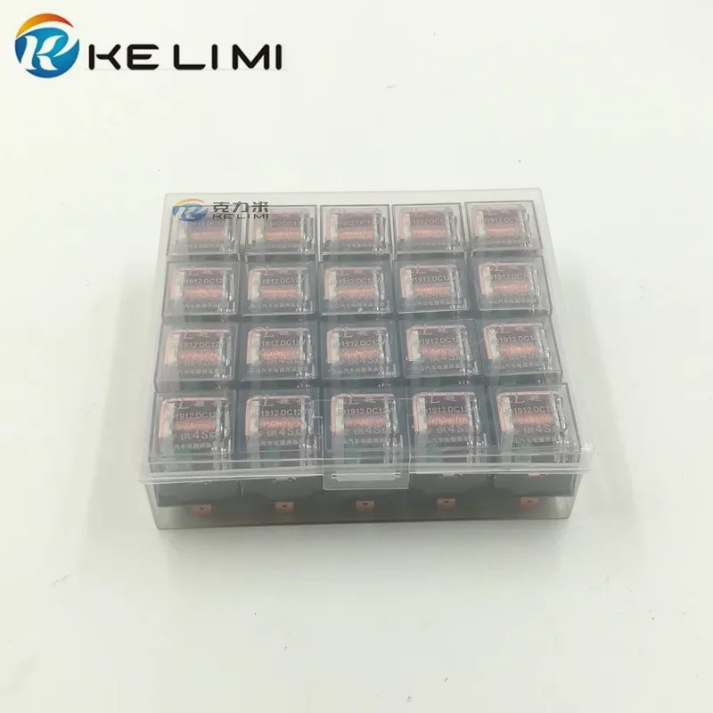 KE LI MI 20x Автомобильная Катушка постоянного тока 12 В 80A AMP прозрачное реле SPDT 4