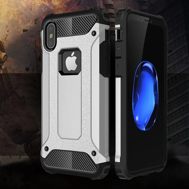 Luxury Tough Dual Layer Armor Phone Case for iphone 8 6 6S