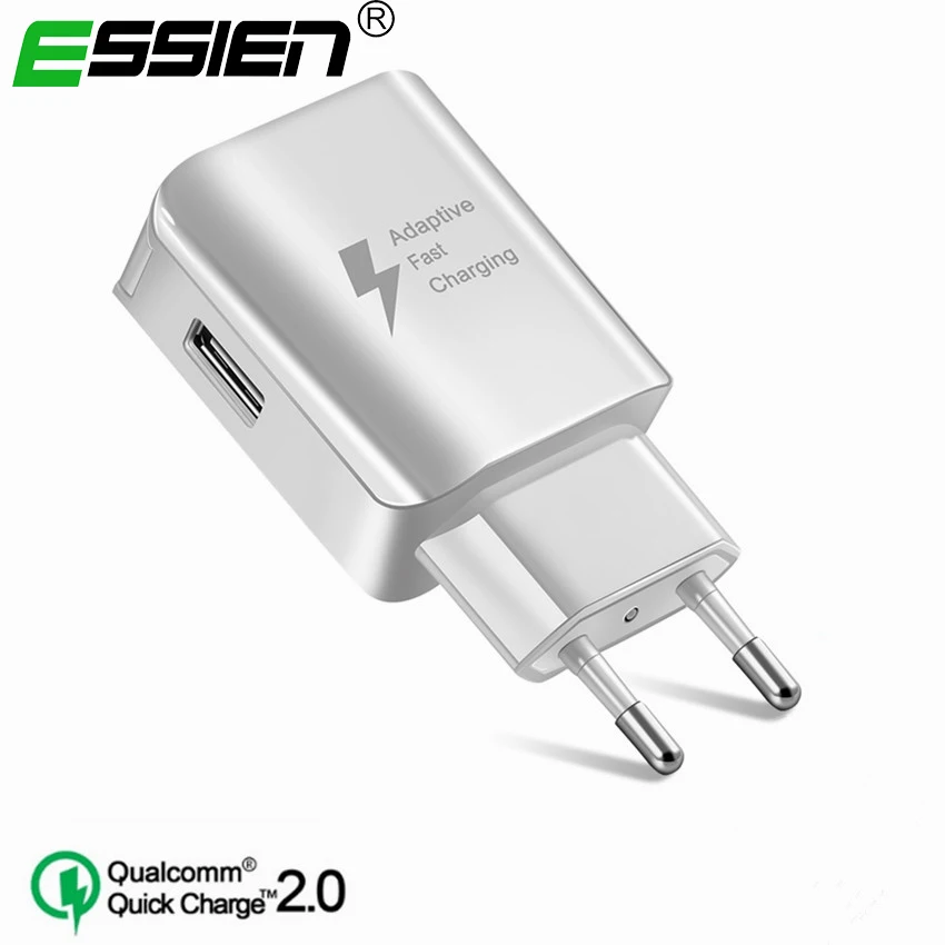 العالمي شاحن يو اس بي الاتحاد الأوروبي/الولايات المتحدة التوصيل السفر ستريت السريع تهمة 2.0 مهايئ شاحن سريع شواحن الهاتف المحمول لسامسونج فون...