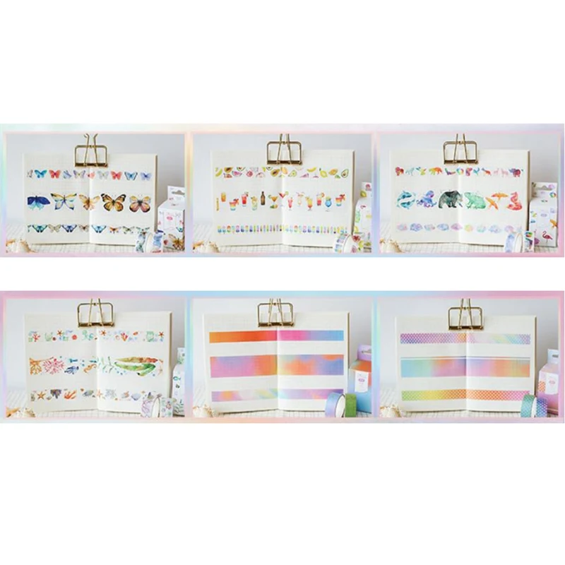 

3 Pcs/pack Colorful Butterfly Decorative Washi Tape Set DIY Scrapbooking Masking Tape School Office Supply Escolar Papelaria