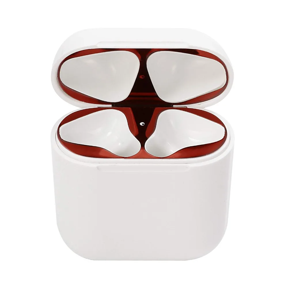 Металлический пылезащитный чехол для Apple AirPods Защитная Наклейка аксессуаров