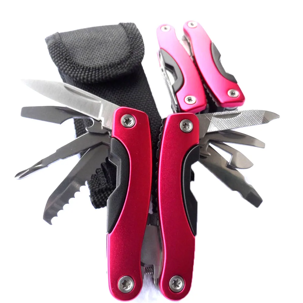 

Outdoor Multitool Pliers Serrated Knife Jaw Hand Tools+Screwdriver+Pliers+Knife Multitool Knife Set Survival Gear