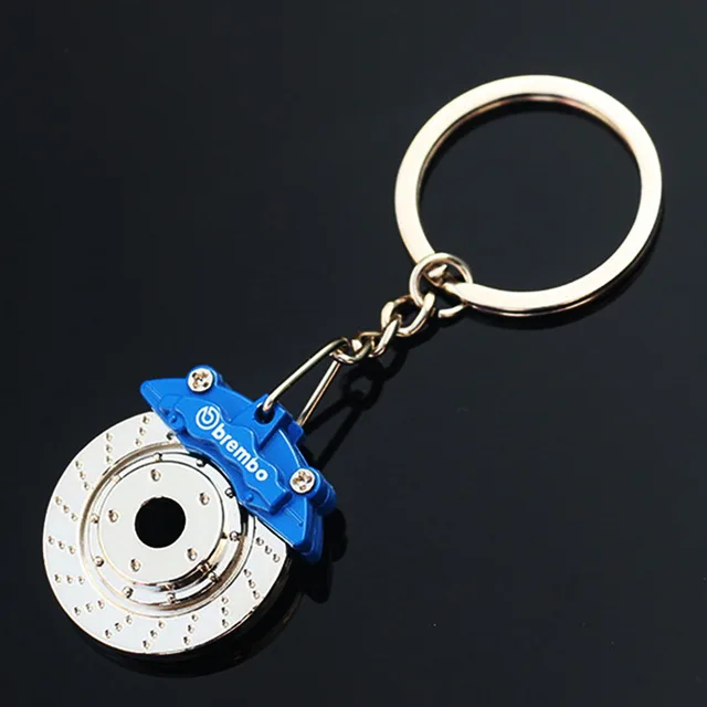 MDNEN Brake Disc Wheel Caliper Metal Key Chain Car Modified Keychain
