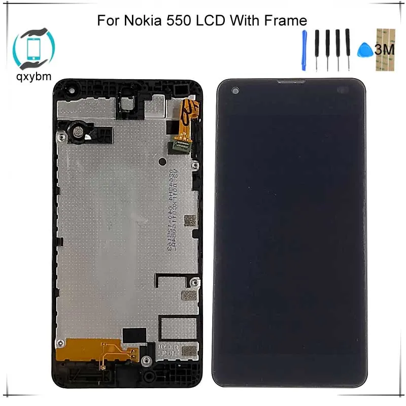 

4.7inch For Nokia Lumia 550 RM1127 LCD Display Touch Screen Digitizer Assembly with Frame Replacement Parts LCD Free Shipping