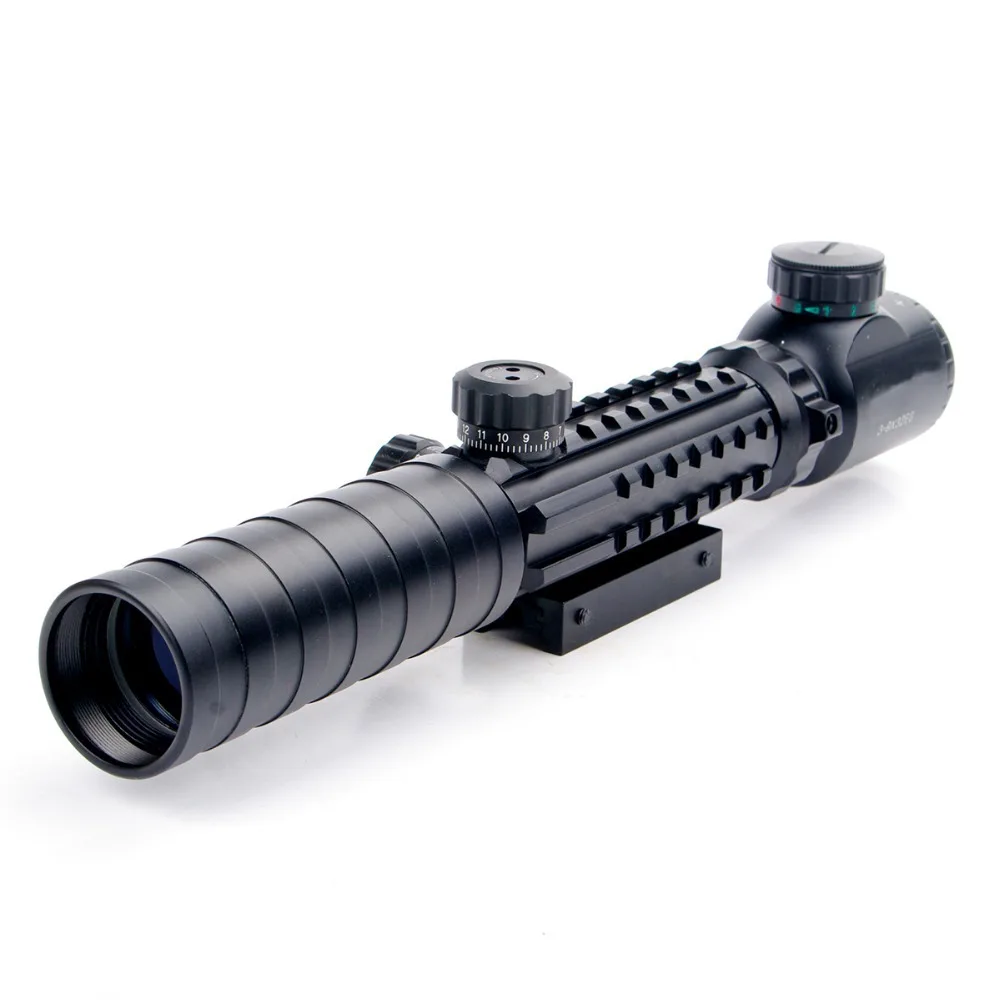 3 9x32EG Riflescope Red Green Illuminated font b Rangefinder b font Reticle Shotgun Air Hunting Rifle