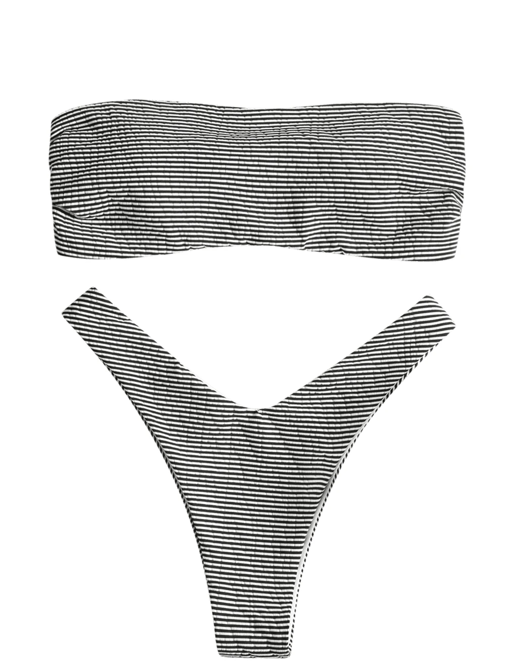 Oh Iloveyou 激安 18女性ストラップレスストライプtバックビキニセットハイウエストワイ ヤー送料パッド入りbiquini女性水着ビーチお風呂水着 通販 価格 Oh Iloveyou 激安 18女性ストラップレスストライプtバックビキニセットハイウエストワイ ヤー送料パッド入りbiquini女性水着ビーチお風呂水着 通販 価格