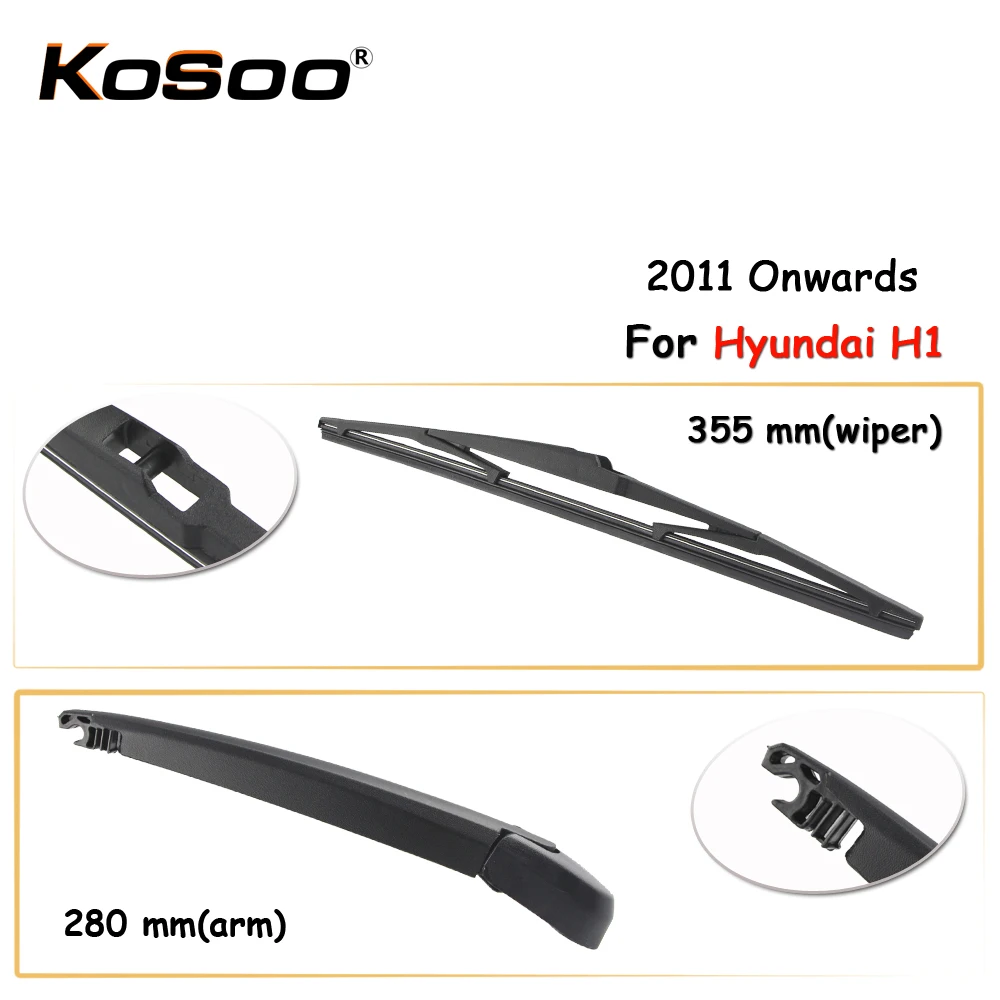 Kosoo Auto Rear Car Wiper Blade For Hyundai H1,355mm 2011 Onwards Rear