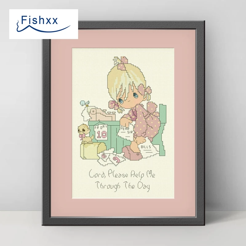 Европейский стиль Idyllic персонажи мультфильмов Fishxx вышивка крестиком набор H049