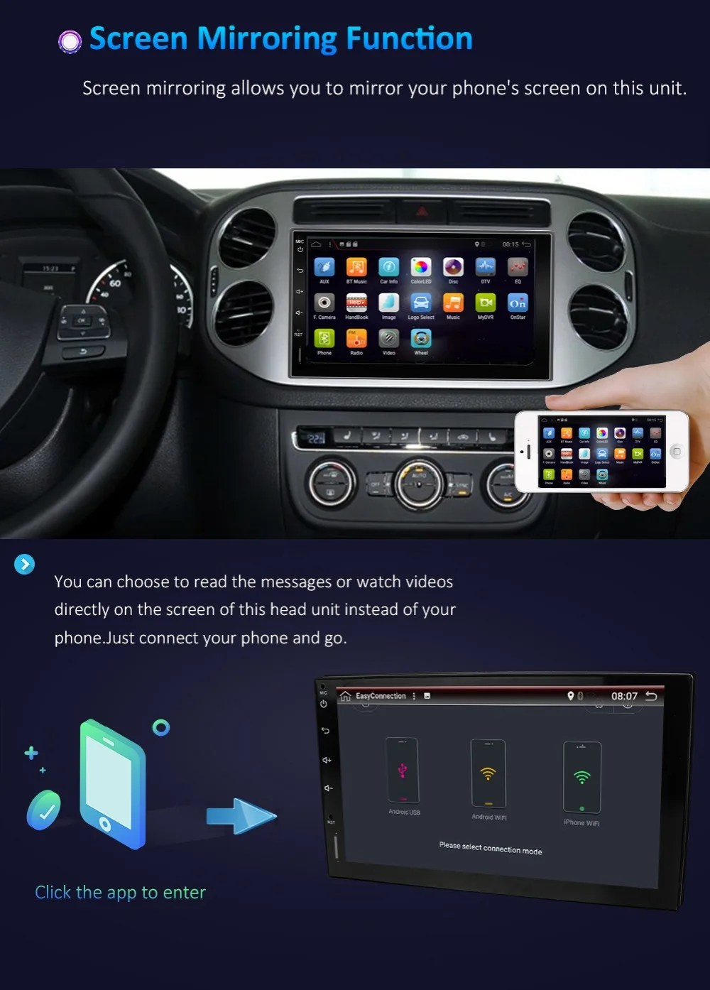 Excellent android 9.0 car radio bluetooth gps navigation for universal 2 din 1024*600 cassette player vehicle with wifi,usb, sd, obd,dab 43