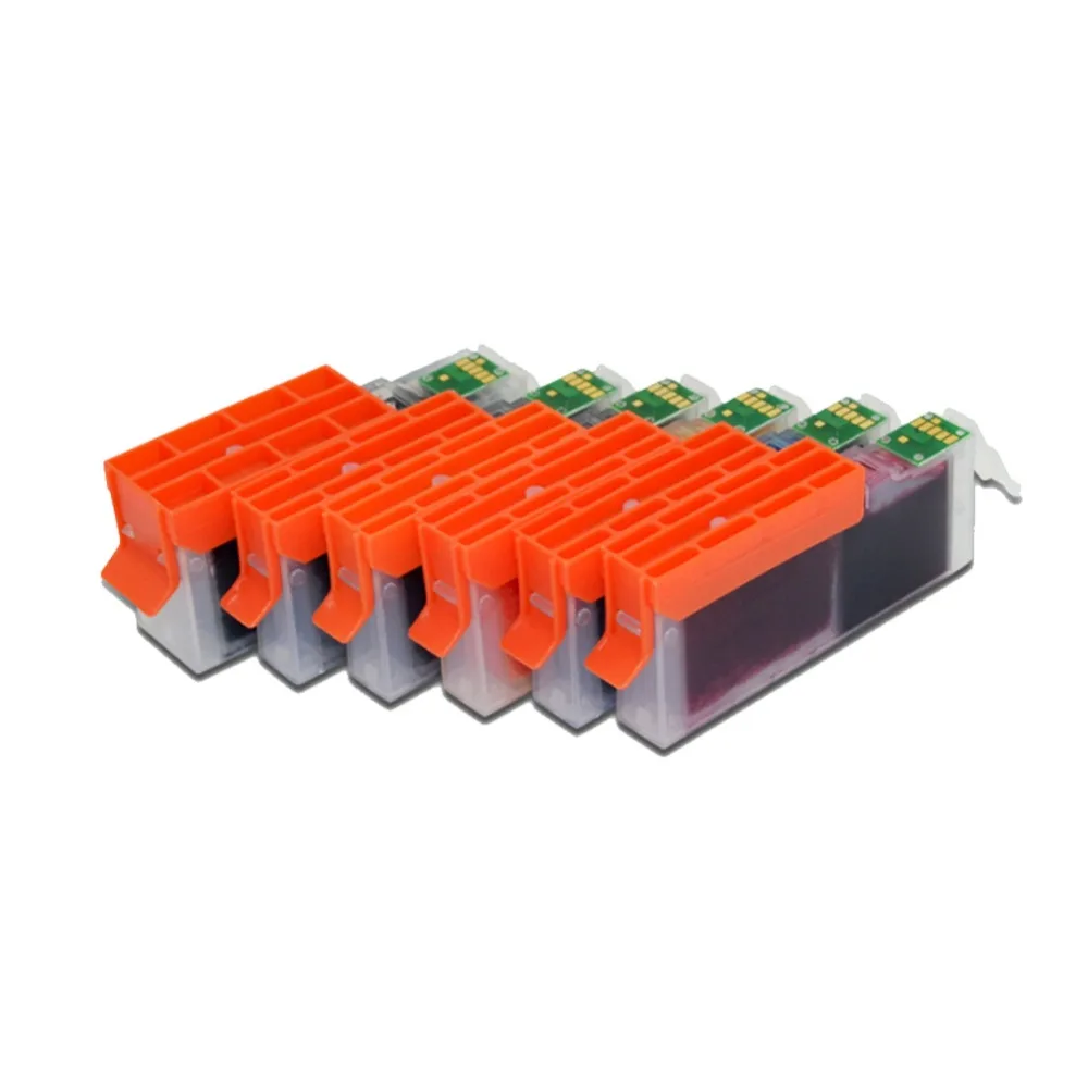 YLC 6 шт. цветов совместимый картридж для Canon IP7250 MG5450 MX925 MG5550 MG6450 MG5650 MG6650