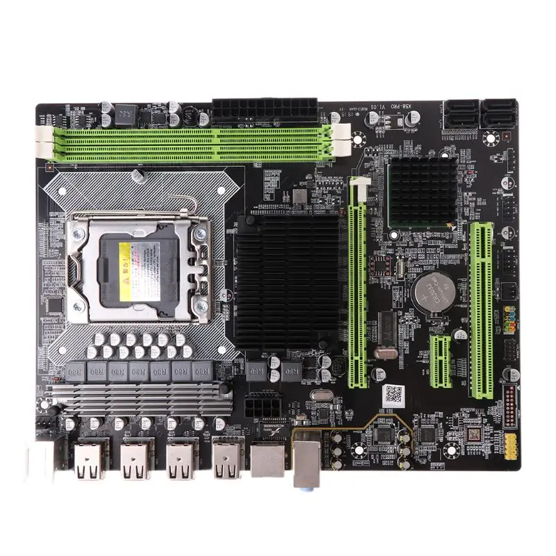 Хорошее качество X58 LGA 1366 LGA1366 DDR3 слот для ПК настольный материнская плата компьютер материнская плата для ECC REG ram сервер