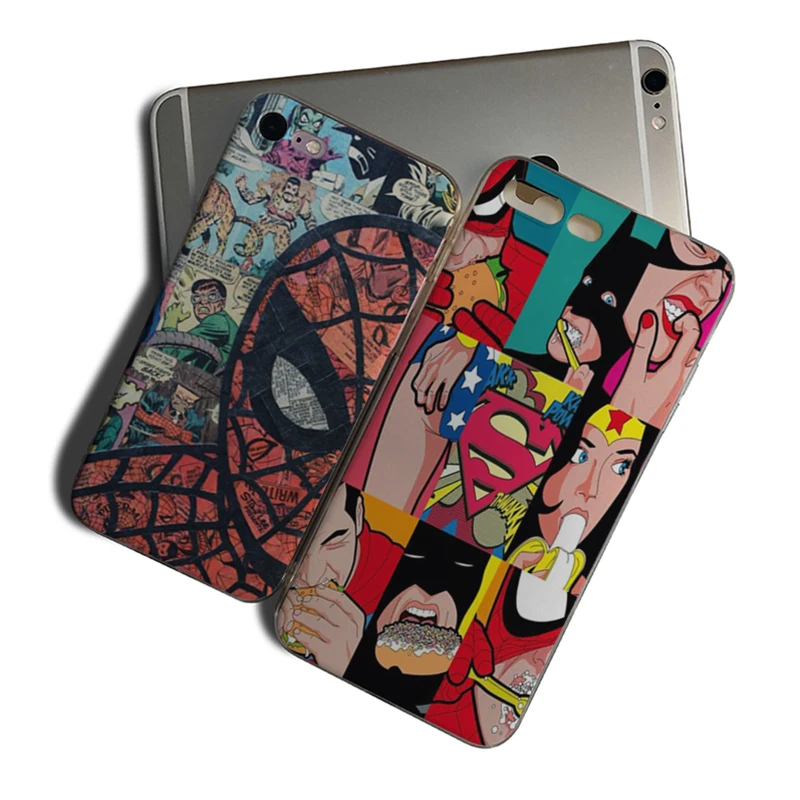 

IMIDO Funny Superhero DC Comic Marvel Case Soft TPU Funda Coque For Iphone 6 6S 6PLUS 6SPLUS 7 8 7PLUS 8PLUS X XS XR XSMAX SE