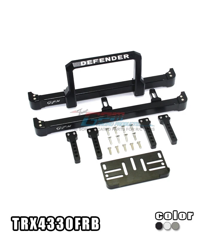 

TRAXXAS TRX-4 82056 Aluminium Alloy Simulation Trolley Edition Front Rear Defence Hurdles - Set TRX4330FRB Metal