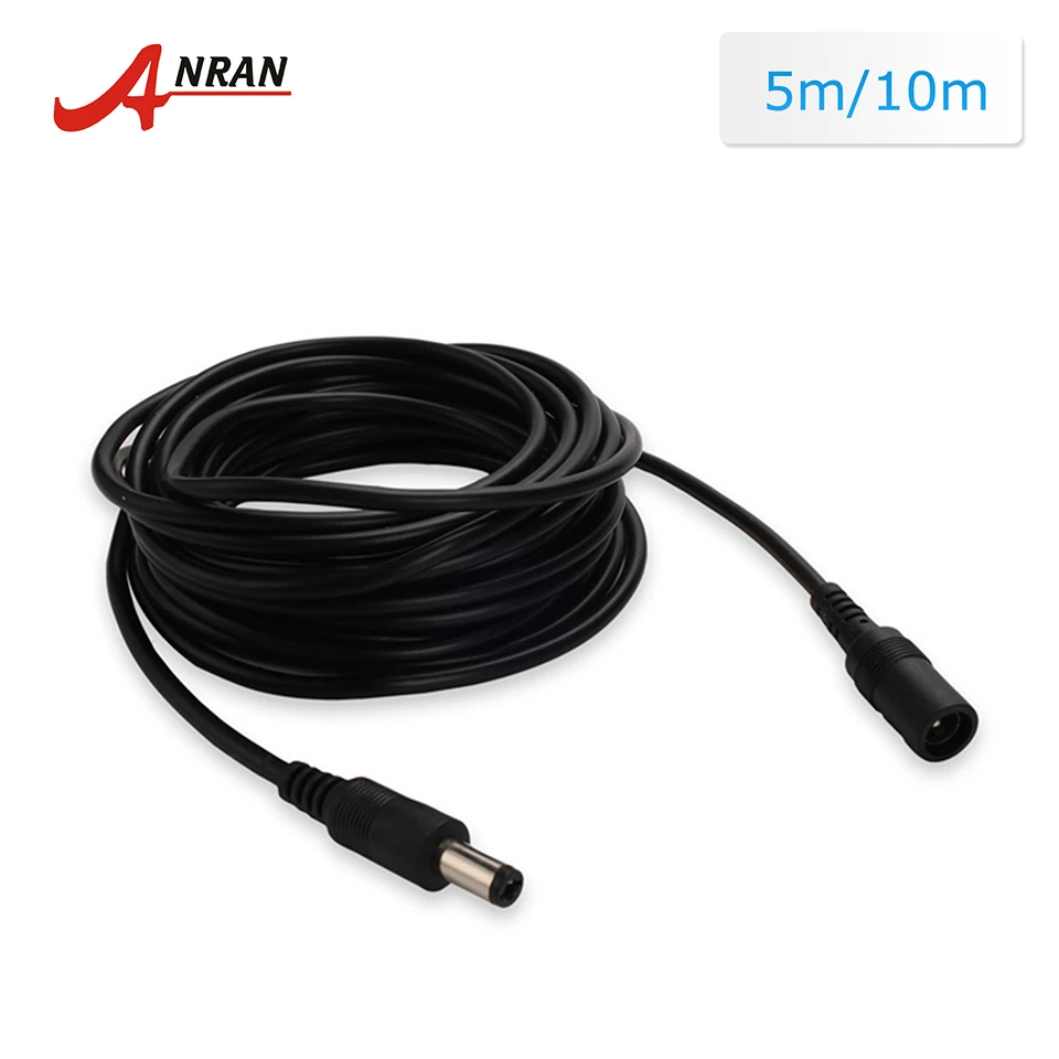 

5M 10M Power Extension Cable 15FT 30FT DC Standard Cord for ANRAN CCTV Security Camera