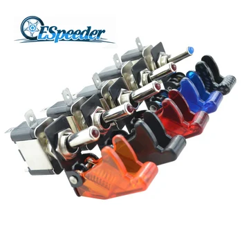 

ESPEEDER Car Truck 12V 20A LED Light Rocker Toggle Switch SPST ON/OFF Car Motor Car Auto Cover Toggle Switch Rocker Control