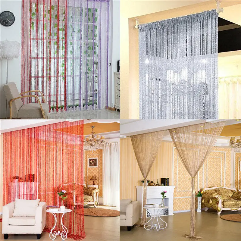 KiWarm colorido de moda Cadena de cortina de puerta de habitación divisor Panel de la ventana cortina colgando de la pantalla de cristal borla con cuentas KiWarm colorido de moda Cadena de cortina de puerta de habitación divisor Panel de la ventana cortina colgando de la pantalla de cristal borla con cuentas