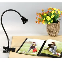3W EU plug cable LED Hoses Wall Lamp Flexible Home Hotel Bedside Reading Light Moder Book Lights Aluminum with switch AC85-265V 2