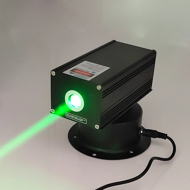 Oxlasers 532nm 200 mW 12 V عالية الطاقة رئيس تتحرك الأخضر الليزر واسعة شعاع DJ الليزر المرحلة ضوء الليزر وحدة الليزر الطيور طارد