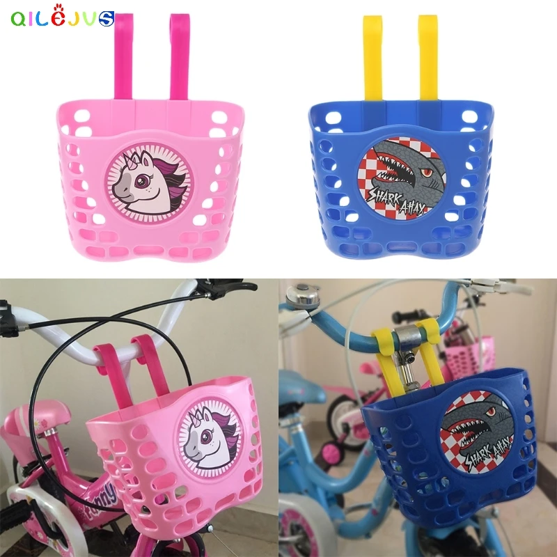 

Bicycle Scooter Basket Children Bike Plastic Cartoon Front Handlebar Carrier Bag