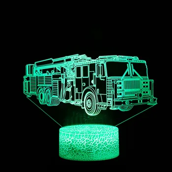 

Big Truck LED Night Light 3D Illuminated Lamp Optical Illusion Desk Night Light With 7 Color Changing Big Truck Shaped Decor