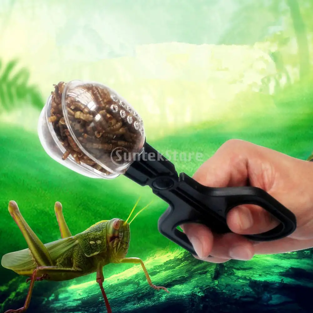 

Reptile Pet Feeding Plastic Tong Clip Forceps Aquarium Herp Spiders Grabber
