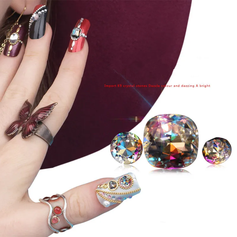 

10pcs/pack Nail Rhinestones for Nails Waterdrop Oval Shape Crystal Nail Stones Gems Nail Art Accessories Decoration 3D Manicure