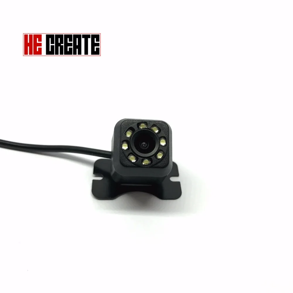 HE CREATE New Waterproof HD CCD Universal rear view camera 8 LED Night