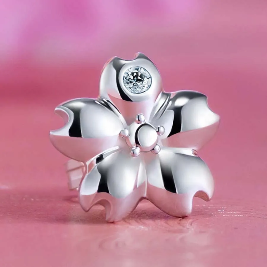 

Noragami Earring Cartoon Comic Cos Jewelry S925 Sterling Sliver Elegant Flower Shape Drop Shippin Earrings for Girl Women Gift