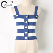 ORDEESON с плеча топы для Для женщин Растениеводство Топ летние топы для Для женщин г. пикантные в полоску Вязание Для женщин s костюмы футболки