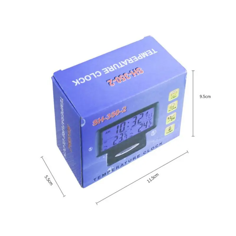  2019 Car Electronic Clock Watch Car Thermometer Luminous Auto Accessories Electronics Internal And 