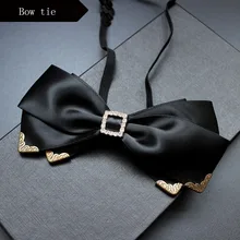 Европейский бант свадебный галстук жениха галстук-бабочка мода doble лента сплав однотонная Бабочка галстуки для мужчин женщин cravate pour homme