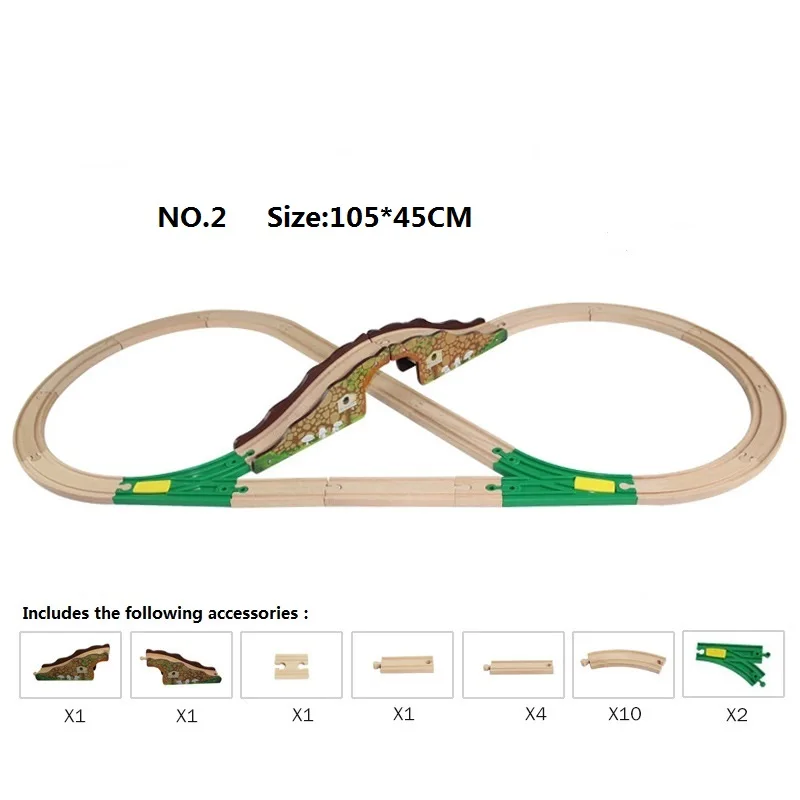 Паровозик Томас, набор деревянных железных дорог, 8 видов, деревянный паровозик, набор для поезда, игрушки, аксессуары для поезда, трек, игрушки